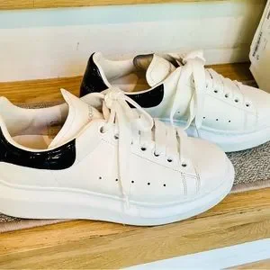 スニーカー MCQUEEN 'Canvas Sack' sneakers White/Black Alexander McQueen | Shoes | Alexander Mcqueen Oversized
